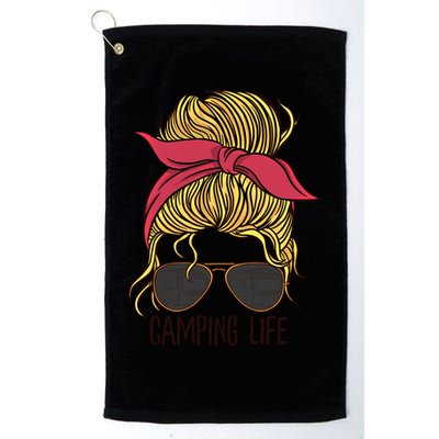 Camping Life Gift Camping Mom Gift Golf Towel