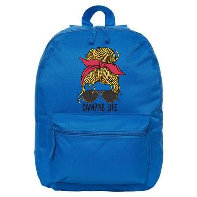 Camping Life Gift Camping Mom Gift 16 in Basic Backpack