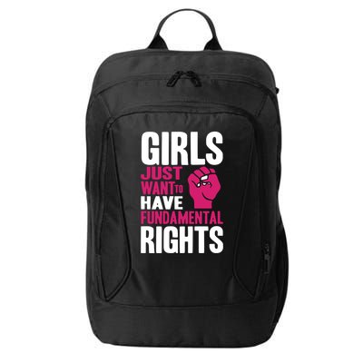 Cyndi Lauper Girl Just Want To Have Fundamental Rights City Backpack