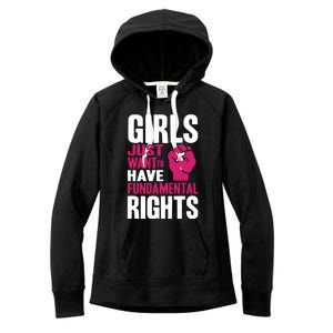 Cyndi Lauper Girl Just Want To Have Fundamental Rights Women's Fleece Hoodie