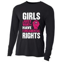 Cyndi Lauper Girl Just Want To Have Fundamental Rights Cooling Performance Long Sleeve Crew