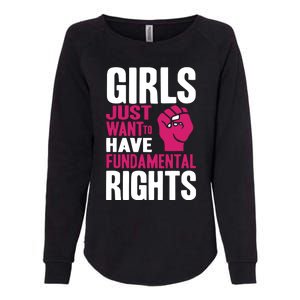 Cyndi Lauper Girl Just Want To Have Fundamental Rights Womens California Wash Sweatshirt