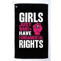 Girl Just Want To Have Fundamental Rights Golf Towel