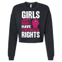 Girl Just Want To Have Fundamental Rights Cropped Pullover Crew