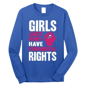 Cyndi Lauper Girl Just Want To Have Fundamental Rights Long Sleeve Shirt