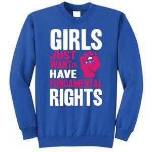 Cyndi Lauper Girl Just Want To Have Fundamental Rights Sweatshirt