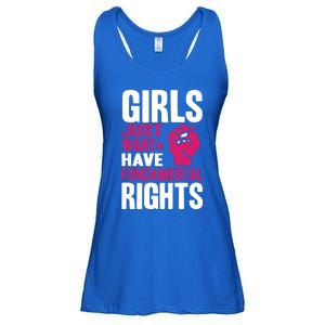 Cyndi Lauper Girl Just Want To Have Fundamental Rights Ladies Essential Flowy Tank