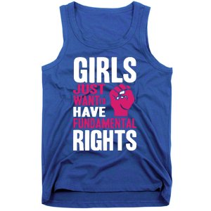 Cyndi Lauper Girl Just Want To Have Fundamental Rights Tank Top