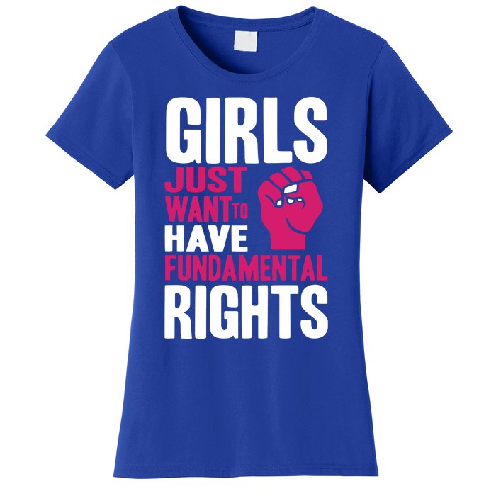 Cyndi Lauper Girl Just Want To Have Fundamental Rights Women's T-Shirt