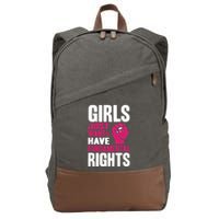 Cyndi Lauper Girl Just Want To Have Fundamental Rights Cotton Canvas Backpack