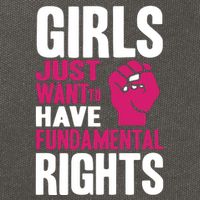 Cyndi Lauper Girl Just Want To Have Fundamental Rights Cotton Canvas Backpack