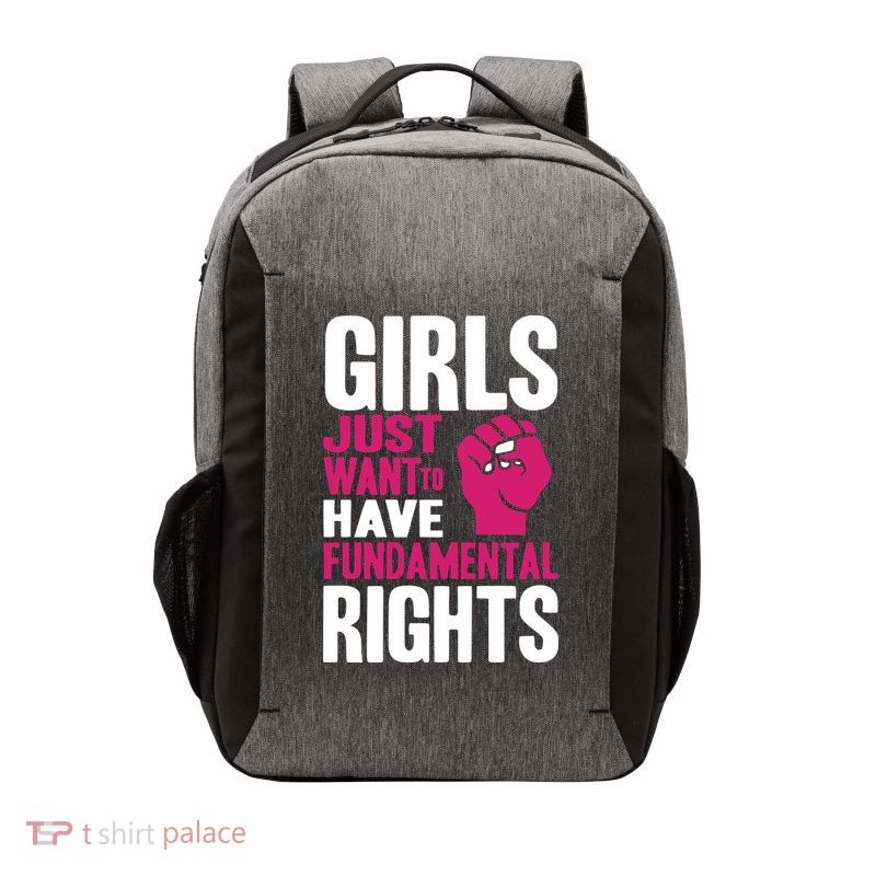 Cyndi Lauper Girl Just Want To Have Fundamental Rights Vector Backpack