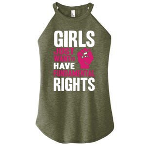 Cyndi Lauper Girl Just Want To Have Fundamental Rights Women's Perfect Tri Rocker Tank