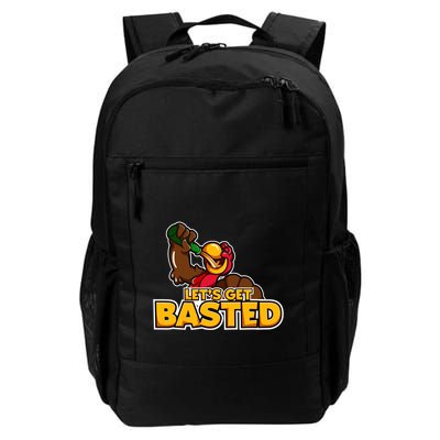 Cool Lets Get Basted Funny Turkey Beer Thanksgiving Gift Backpack