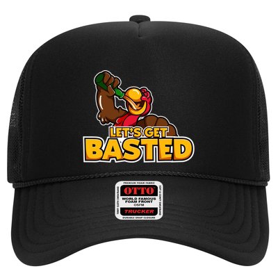 Cool Lets Get Basted Funny Turkey Beer Thanksgiving Gift Trucker Hat