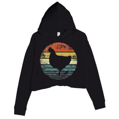 Chicken Lover Gifts Funny Farmer Retro Vintage Farm Animals Crop Fleece Hoodie