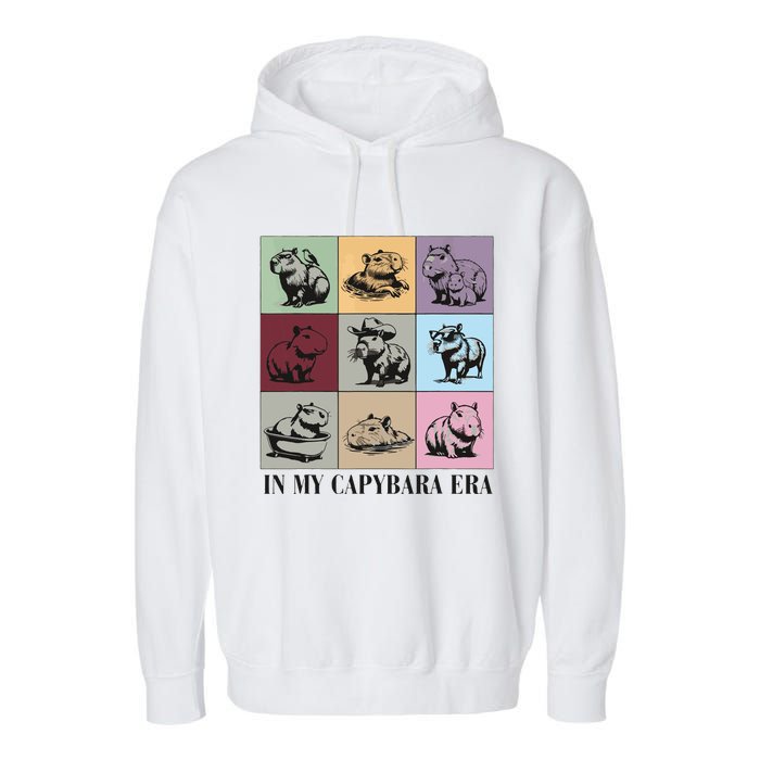 Capybara Lover Gift Garment-Dyed Fleece Hoodie