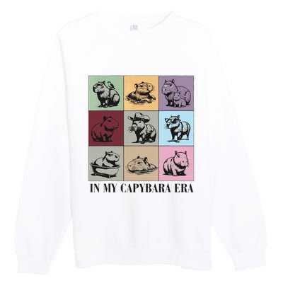 Capybara Lover Gift Premium Crewneck Sweatshirt