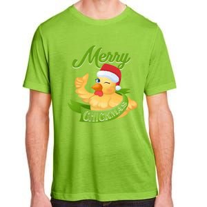 Chicken Lady Gift Christmas Chicken Gift Merry Chickmas Cool Gift Adult ChromaSoft Performance T-Shirt