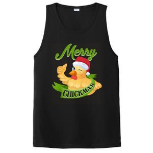 Chicken Lady Gift Christmas Chicken Gift Merry Chickmas Cool Gift PosiCharge Competitor Tank