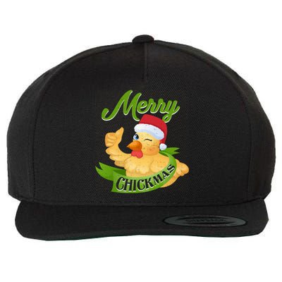 Chicken Lady Gift Christmas Chicken Gift Merry Chickmas Cool Gift Wool Snapback Cap