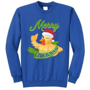 Chicken Lady Gift Christmas Chicken Gift Merry Chickmas Cool Gift Sweatshirt