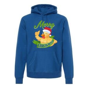 Chicken Lady Gift Christmas Chicken Gift Merry Chickmas Cool Gift Premium Hoodie