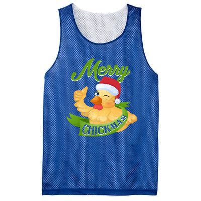 Chicken Lady Gift Christmas Chicken Gift Merry Chickmas Cool Gift Mesh Reversible Basketball Jersey Tank