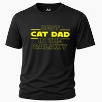 Cat Lover Gifts Best Cat Dad In The Galaxy Best Cat Dad Ever Cooling Performance Crew T-Shirt