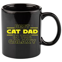 Cat Lover Gifts Best Cat Dad In The Galaxy Best Cat Dad Ever 11oz C Handle Ceramic Mug