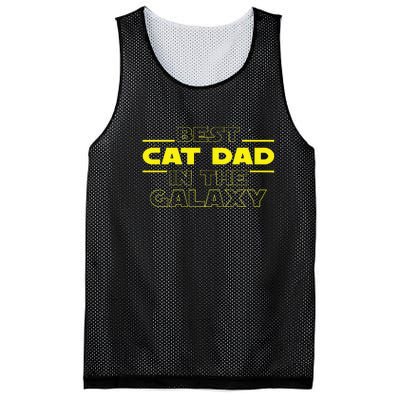 Cat Lover Gifts Best Cat Dad In The Galaxy Best Cat Dad Ever Mesh Reversible Basketball Jersey Tank