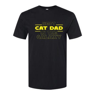 Cat Lover Gifts Best Cat Dad In The Galaxy Best Cat Dad Ever Softstyle® CVC T-Shirt