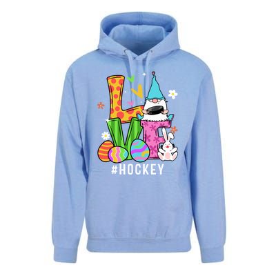 Cool Love Gnome Hockey Player Eggs Hunting Easter Day Funny Gift Unisex Surf Hoodie