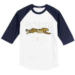 Cheetah Lover Gift Cool Cheetah Gift Baseball Sleeve Shirt