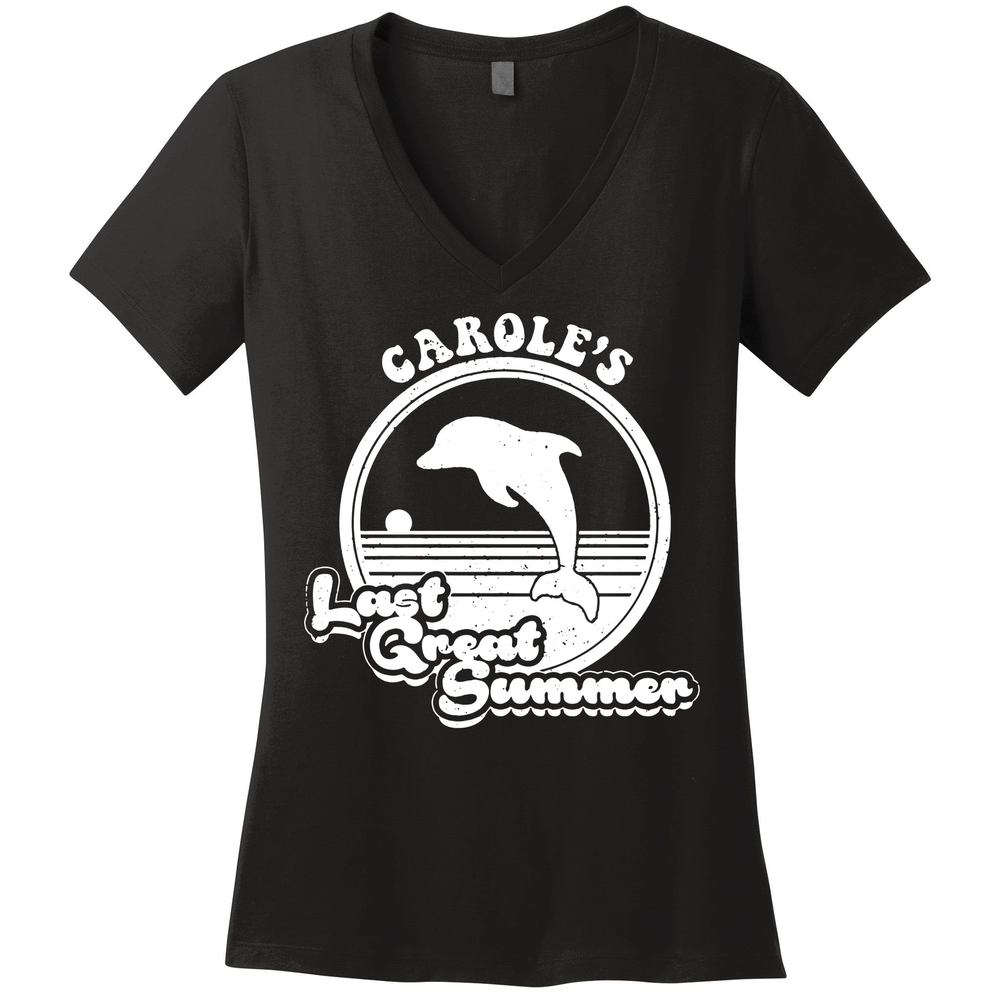 Carole's Last Great Summer Women's V-Neck T-Shirt