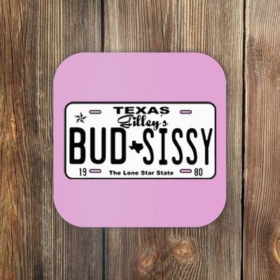 Country Love GilleyS Bud N Sissy Texas Cowboy License Gift Coaster