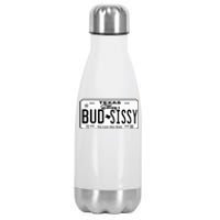 Country Love GilleyS Bud N Sissy Texas Cowboy License Gift Stainless Steel Insulated Water Bottle