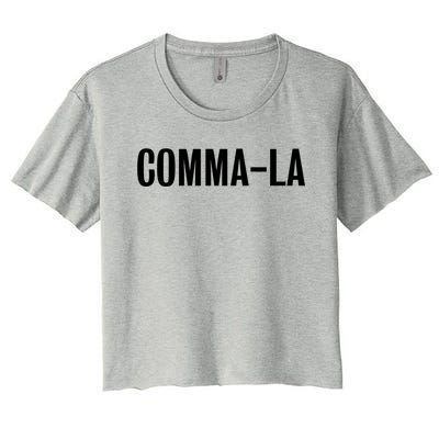 Comma La Gift Women's Crop Top Tee