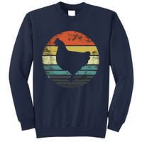 Chicken Lover Gifts Funny Farmer Retro Vintage Farm Animals Tall Sweatshirt