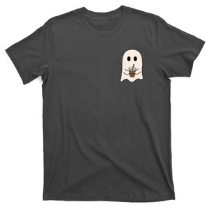 Cute Little Ghost Ice Coffee Halloween Spooky Season Gift T-Shirt