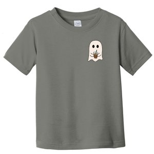 Cute Little Ghost Ice Coffee Halloween Spooky Season Gift Toddler T-Shirt