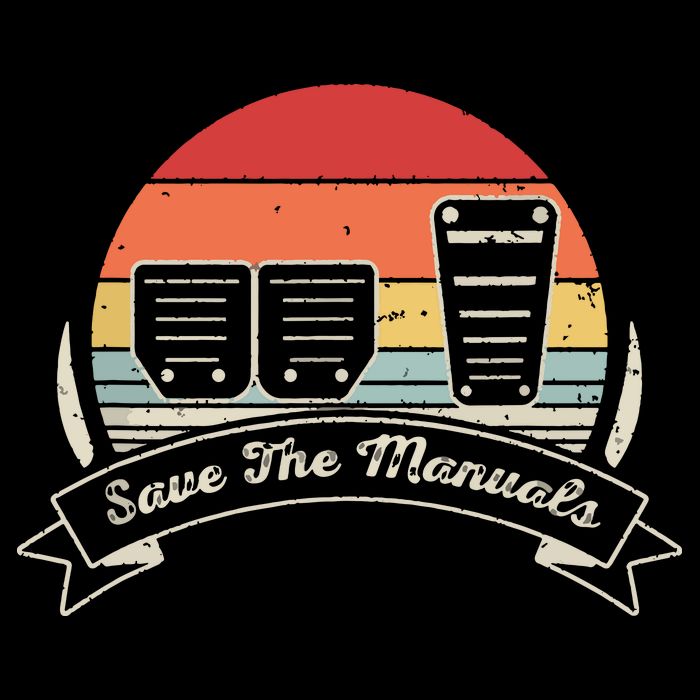 Car Lover Gift Vintage Retro Save The Manuals Stick Sweatshirt