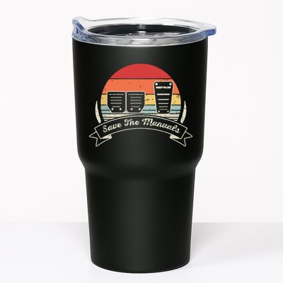 Car Lover Gift Vintage Retro Save The Manuals Stick Tumbler