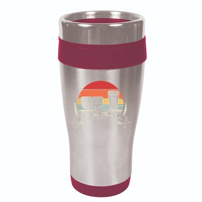 Car Lover Gift Vintage Retro Save The Manuals Stick 16oz Travel Tumbler