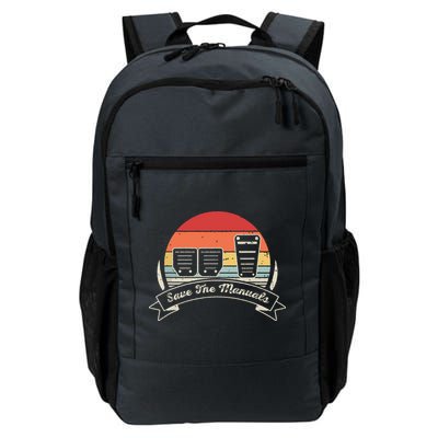 Car Lover Gift Vintage Retro Save The Manuals Stick Backpack