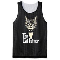 Cat Lover Gifts Funny The Catfather Cat Dad Mesh Reversible Basketball Jersey Tank