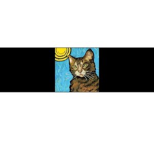 Cat Lover Gift Van Gogh Style Art Bumper Sticker