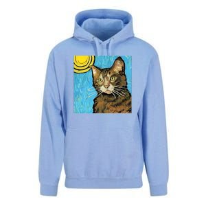 Cat Lover Gift Van Gogh Style Art Unisex Surf Hoodie