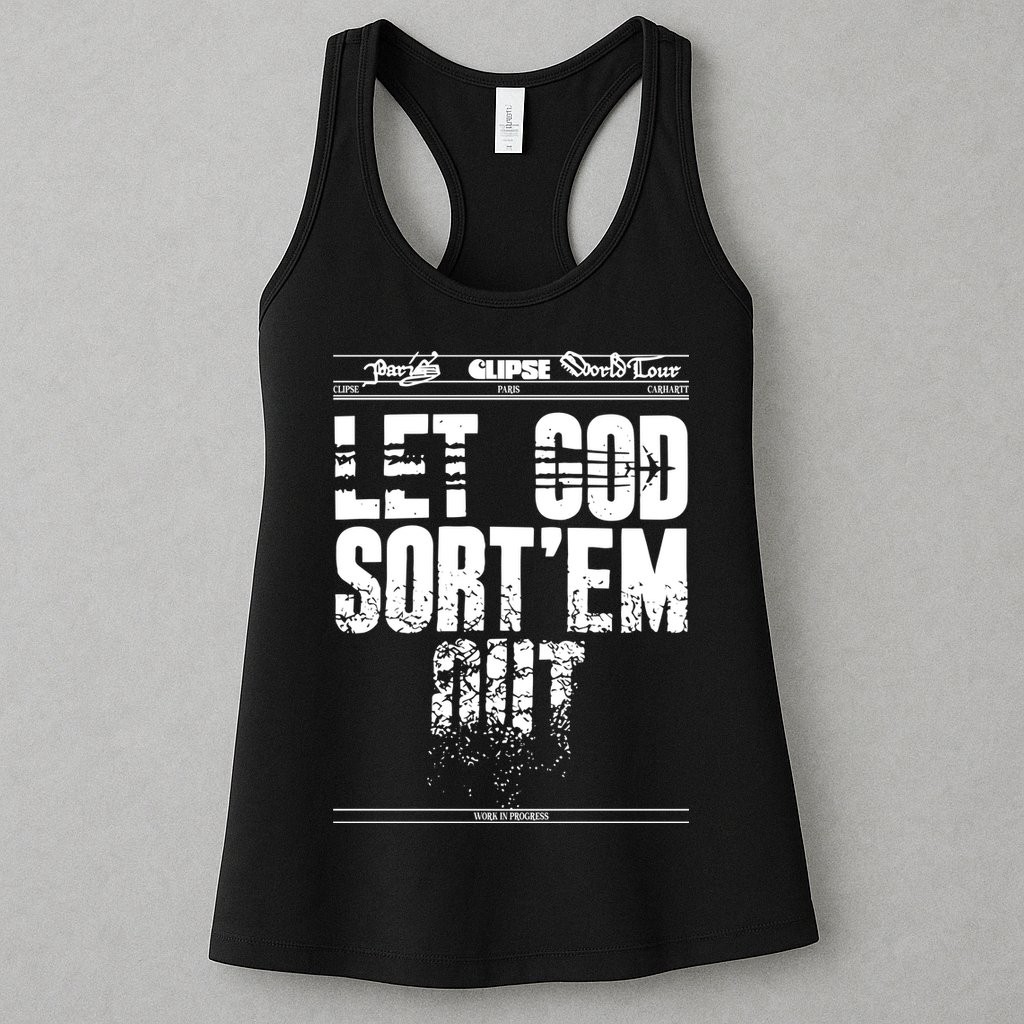 Clipse Let God SortEm Out Womens Tank Top