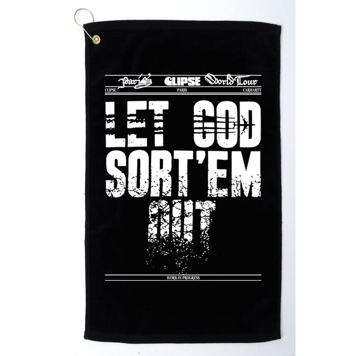Clipse Let God SortEm Out Golf Towel